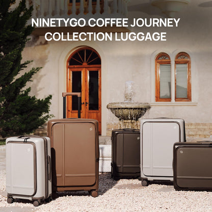 Expandable Carry-On Luggage with Front Compartment and TSA Lock