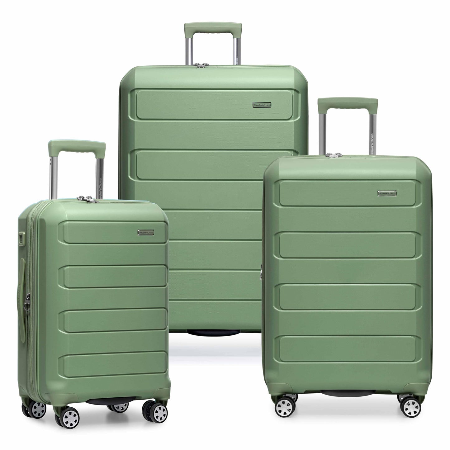 Traveler's Choice Pagosa Hardshell Expandable Luggage with Spinner Wheels