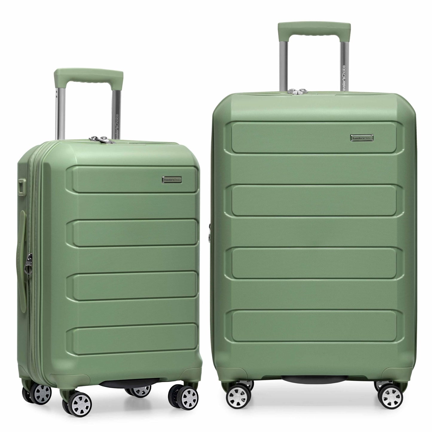 Traveler's Choice Pagosa Hardshell Expandable Luggage with Spinner Wheels